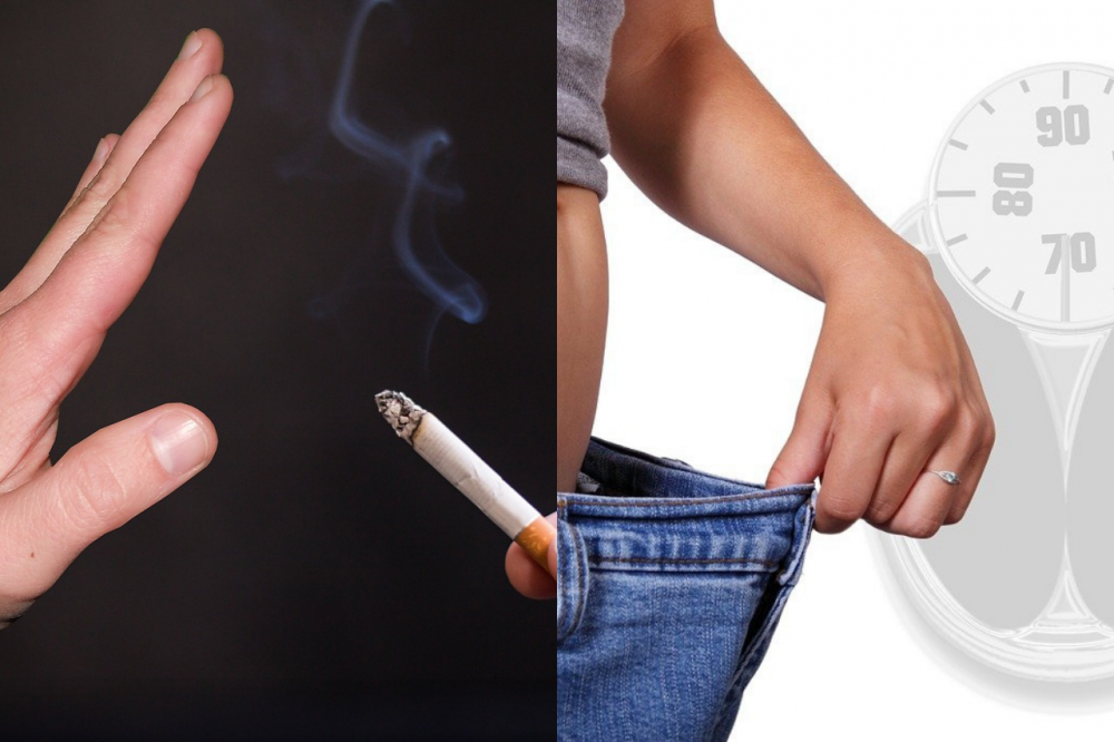 lose weight quit smoking
