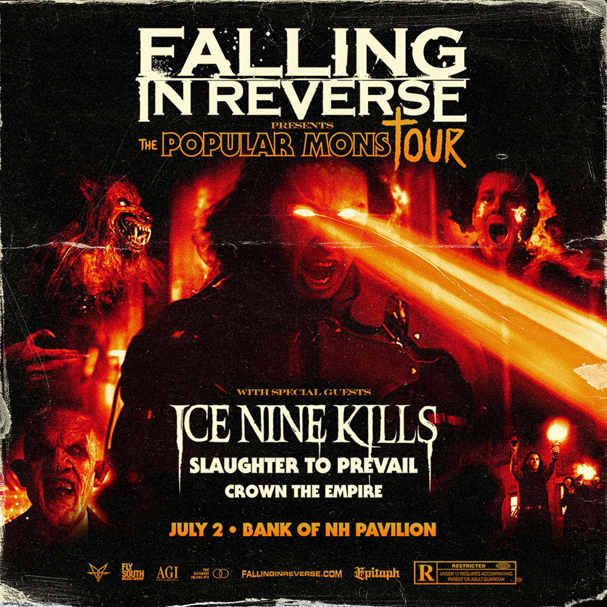 Last Chance To Win Tickets To Falling In Reverse At The Bank Of NH Pavilion!