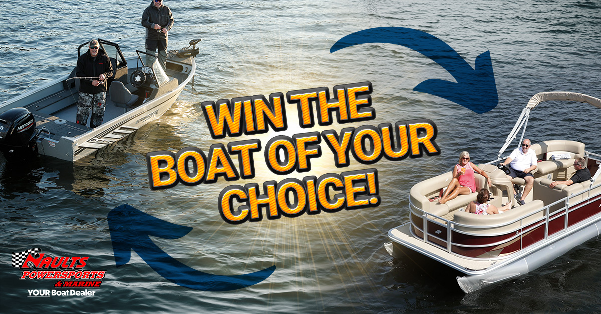 Win a New Pontoon or Fishing Boat From Naults Powersports & Marine
